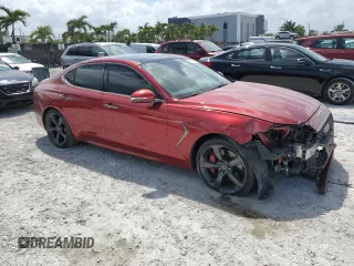 2020 Genesis G70 3.3T с VIN KMTG34LE2LU053267, выставлен на аукционе Copart как лот 51118135 с пробегом 34 555 миль миль и Списание • Salvage title. История ставок и продаж доступна на DreamBid. Изображение 4.