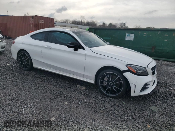 2022 Mercedes-Benz C 300 with VIN W1KWJ8DB3NG113978, listed as a Copart auction lot 48002755 with Not Provided miles and Salvage Title. Bid and sale history available at DreamBid. Image 4.
