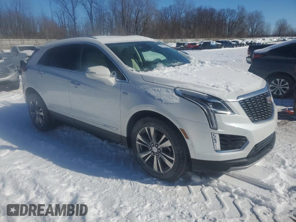 2024 Cadillac XT5 AWD Premium Luxury with VIN 1GYKNDRS4RZ753023, listed as a Copart auction lot 45671495 with 8,855 mi miles and Non repairable. Bid and sale history available at DreamBid. Image 4.
