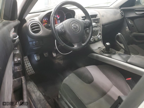 2005 Mazda RX-8 with VIN JM1FE173X50156815, listed as a Copart auction lot 74341824 with 75,302 mi miles and Clean Title. Bid and sale history available at carsss.com. Image 8.
