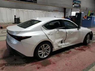 2021 Lexus IS with VIN JTHC81F20M5047119, listed as a Copart auction lot 87602185 with 16,575 mi miles and Salvage Title. Bid and sale history available at carsss.com. Image 3.
