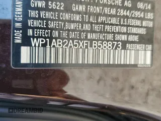 2015 Porsche Macan S with VIN WP1AB2A5XFLB58873, listed as a Copart auction lot 46491035 with 116,495 mi miles and Salvage title. Bid and sale history available at DreamBid. Image 13.