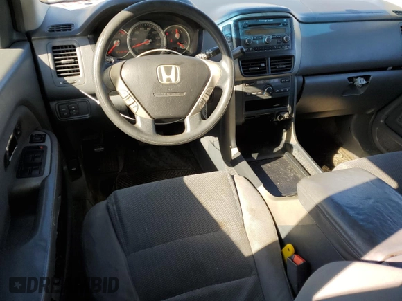 2007 Honda Pilot EX with VIN 2HKYF18437H531057, listed as a Copart auction lot 47228535 with 254,195 mi miles and Salvage Title. Bid and sale history available at DreamBid. Image 8.