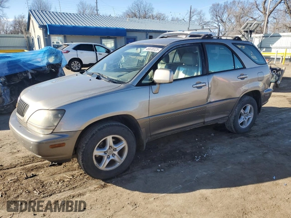 2000 Lexus RX 300 with VIN JT6HF10U4Y0138816, listed as a Copart auction lot 46638325 with 228,906 mi miles and Salvage Title. Bid and sale history available at carsss.com. Image 1.