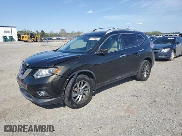 2015 Nissan Rogue SL with VIN 5N1AT2MV0FC812043, listed as a Copart auction lot 50806865 with 173,793 mi miles and Salvage title. Bid and sale history available at DreamBid. Image 1.