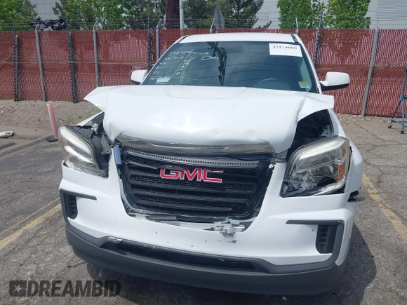 2017 GMC Terrain SLE with VIN 2GKALMEK2H6318433, listed as a IAAI auction lot 42174009 with 187,538 mi miles. Bid and sale history available at carsss.com. Image 12.