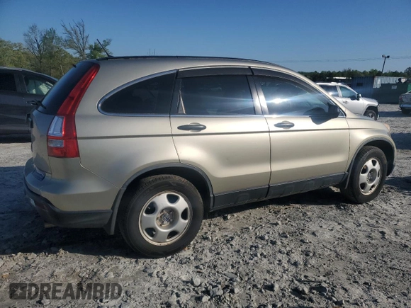 2007 Honda CR-V LX with VIN JHLRE38327C016379, listed as a Copart auction lot 52254785 with 203,502 mi miles and Salvage Title. Bid and sale history available at carsss.com. Image 3.