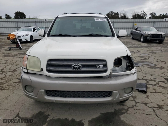 2004 Toyota Sequoia SR5 with VIN 5TDZT34A04S215352, listed as a Copart auction lot 49718005 with 275,765 mi miles and Salvage Title. Bid and sale history available at carsss.com. Image 5.