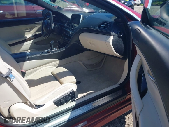 2012 BMW 6 Series 650i with VIN WBALZ3C5XCC397339, listed as a IAAI auction lot 39710830 with 59,467 mi miles. Bid and sale history available at carsss.com. Image 5.