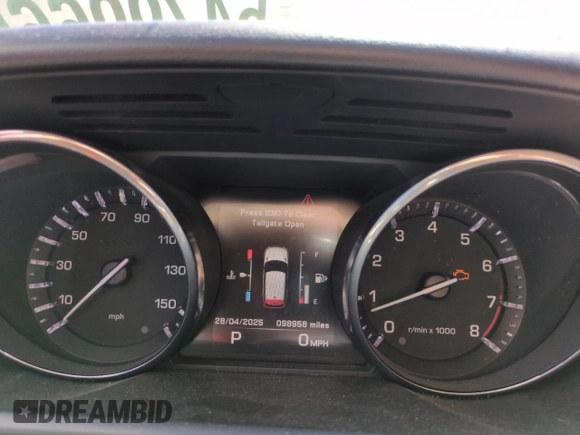 2014 Land Rover Range Rover Sport Supercharged with VIN SALWR2EFXEA305329, listed as a Copart auction lot 54799665 with 98,958 mi miles and Salvage title. Bid and sale history available at DreamBid. Image 9.