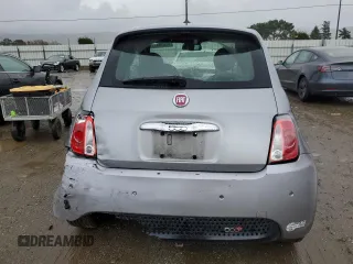 2015 FIAT 500e with VIN 3C3CFFGEXFT581703, listed as a Copart auction lot 44638645 with 80,423 mi miles and Salvage Title. Bid and sale history available at carsss.com. Image 6.