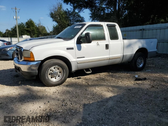 2001 Ford Super Duty F-250 XL with VIN 1FTNX20F61EC17526, listed as a Copart auction lot 74833684 with 129,373 mi miles and Non Repairable. Bid and sale history available at carsss.com. Image 1.