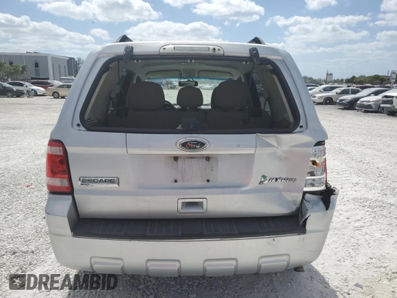 2011 Ford Escape Hybrid with VIN 1FMCU5K34BKA69444, listed as a Copart auction lot 55314015 with 368,729 mi miles and Salvage title. Bid and sale history available at DreamBid. Image 6.