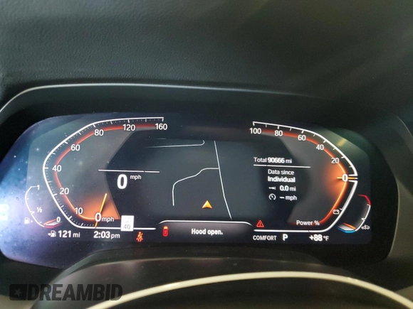 2022 BMW X5 xDrive40i with VIN 5UXCR6C02N9K68065, listed as a Copart auction lot 65119715 with 90,666 mi miles and Clean title. Bid and sale history available at DreamBid. Image 9.