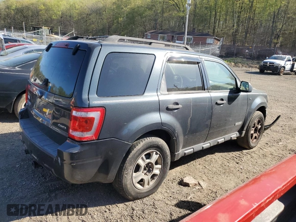 2008 Ford Escape XLT with VIN 1FMCU93128KC14154, listed as a Copart auction lot 53664695 with 0 mi miles and Salvage Title. Bid and sale history available at carsss.com. Image 3.