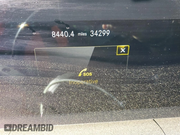 2022 Mercedes-Benz GLS 450 with VIN 4JGFF5KE2NA638388, listed as a Copart auction lot 48832604 with 34,299 mi miles and Salvage Title. Bid and sale history available at DreamBid. Image 9.