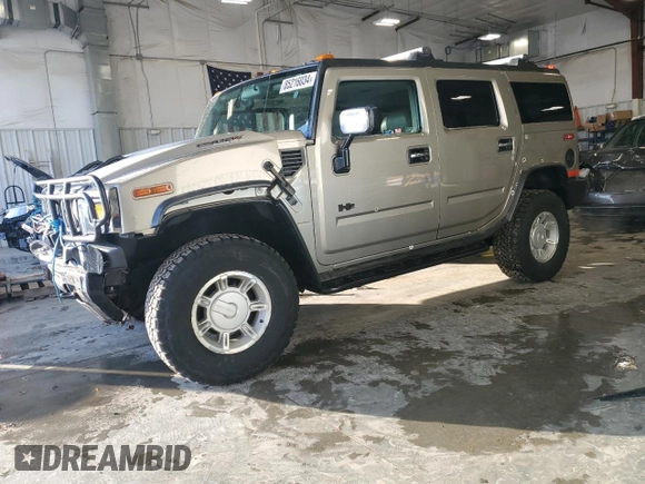 2003 Hummer H2 with VIN 5GRGN23U53H101713, listed as a Copart auction lot 85216034 with 189,549 mi miles and Non Repairable. Bid and sale history available at carsss.com. Image 1.