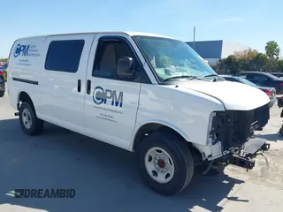 2017 Chevrolet Express Cargo with VIN 1GCWGAFFXH1338924, listed as a IAAI auction lot 42190304 with Not Provided miles and . Bid and sale history available at DreamBid. Image 1.