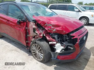 2020 Hyundai Kona SEL with VIN KM8K22AA2LU439411, listed as a IAAI auction lot 42309689 with 55,037 mi miles and . Bid and sale history available at DreamBid. Image 6.