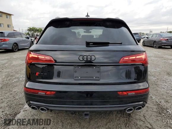 2023 Audi SQ5 Premium Plus with VIN WA1B4AFY0P2147749, listed as a Copart auction lot 42126075 with 15,303 mi miles and Non Repairable. Bid and sale history available at carsss.com. Image 6.