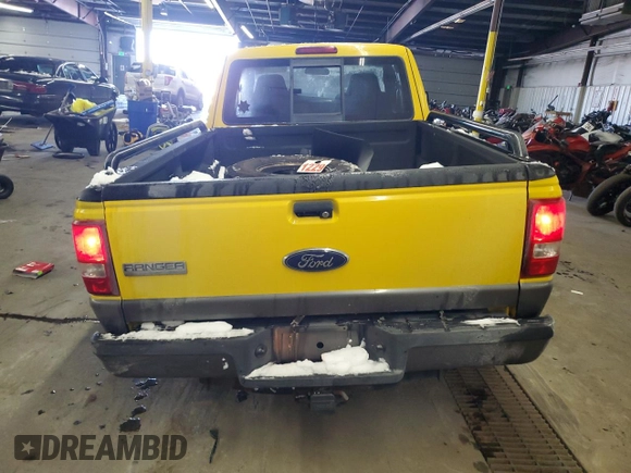 2007 Ford Ranger XLT with VIN 1FTZR45EX7PA08861, listed as a Copart auction lot 41773035 with 138,069 mi miles and Salvage Title. Bid and sale history available at carsss.com. Image 6.