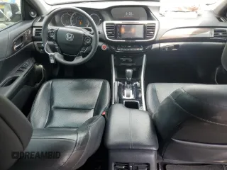 2017 Honda Accord Touring with VIN 1HGCR3F96HA019458, listed as a Copart auction lot 59915105 with 135,739 mi miles and Salvage title. Bid and sale history available at DreamBid. Image 8.