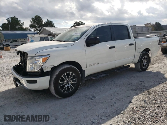 2024 Nissan Titan SV with VIN 1N6AA1EC6RN100286, listed as a Copart auction lot 78082024 with 24,336 mi miles and Salvage title. Bid and sale history available at DreamBid. Image 1.