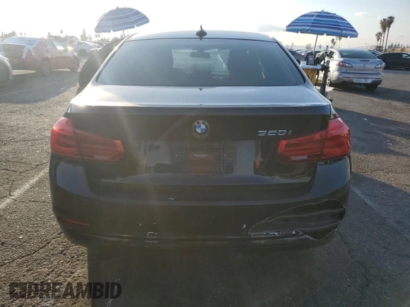 2016 BMW 3 Series 320i with VIN WBA8A9C55GK618356, listed as a Copart auction lot 44020085 with 0 mi miles and Clean Title. Bid and sale history available at carsss.com. Image 6.