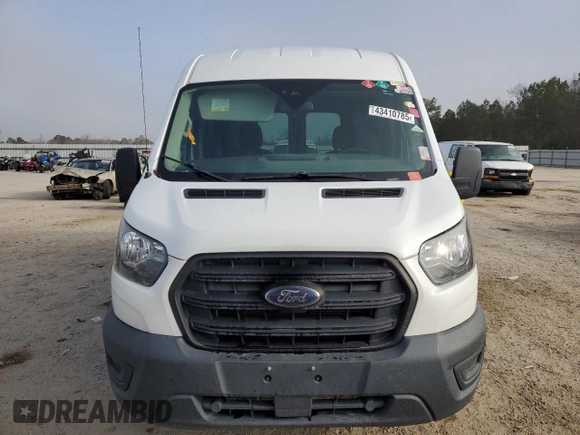 2020 Ford Transit Cargo with VIN 1FTBR1C89LKA51141, listed as a Copart auction lot 43410785 with 126,214 mi miles and Salvage title. Bid and sale history available at DreamBid. Image 5.