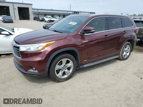 2016 Toyota Highlander Hybrid Limited with VIN 5TDDCRFH2GS020039, listed as a Copart auction lot 47857264 with 145,901 mi miles. Bid and sale history available at carsss.com. Image 1.