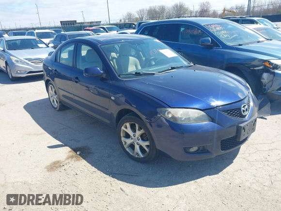2009 Mazda Mazda3 i Touring Value with VIN JM1BK32F191193501, listed as a IAAI auction lot 42042711 with 165,234 mi miles. Bid and sale history available at carsss.com. Image 1.