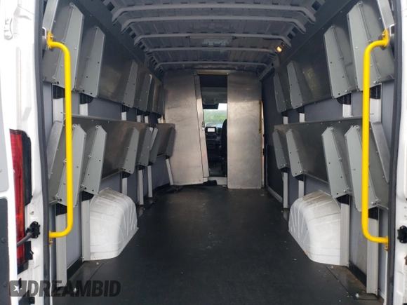 2023 Ram ProMaster Cargo with VIN 3C6MRVJG8PE532461, listed as a Copart auction lot 66780004 with 10,808 mi miles and Salvage Title. Bid and sale history available at DreamBid. Image 10.