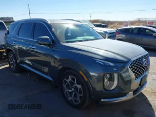 2022 Hyundai Palisade Calligraphy z VIN KM8R7DHE0NU361203, wystawiony jako IAAI lot #41511146 z przebiegiem 55 477 mil mil oraz . Historia ofert i sprzedaży dostępna na DreamBid. Obrazek 1.