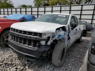 2019 Chevrolet Silverado 1500 Work Truck with VIN 1GCRYAEH6KZ276556, listed as a Copart auction lot 53028855 with 56,036 mi miles and Salvage Title. Bid and sale history available at DreamBid. Image 1.