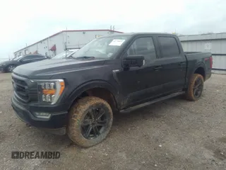 2022 Ford F-150 XL with VIN 1FTFW1E89NKE60072, listed as a IAAI auction lot 41778613 with 61,555 mi miles. Bid and sale history available at carsss.com. Image 2.