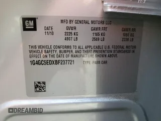 2011 Buick LaCrosse CXL with VIN 1G4GC5EDXBF237721, listed as a Copart auction lot 68178024 with 68,800 mi miles and Salvage Title. Bid and sale history available at carsss.com. Image 12.