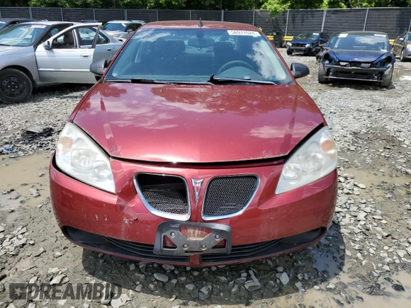 2009 Pontiac G6 w/1SA *Ltd Avail* with VIN 1G2ZG57B294166778, listed as a Copart auction lot 56977624 with 0 mi miles and Clean Title. Bid and sale history available at carsss.com. Image 5.