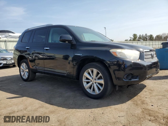 2010 Toyota Highlander Hybrid with VIN JTEBW3EH3A2044387, listed as a Copart auction lot 48630495 with 57,428 mi miles and Salvage Title. Bid and sale history available at carsss.com. Image 4.