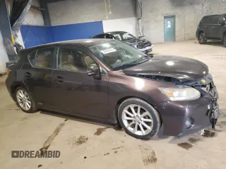 2011 Lexus CT 200h with VIN JTHKD5BH4B2043534, listed as a Copart auction lot 52693605 with 218,142 mi miles and Salvage Title. Bid and sale history available at DreamBid. Image 4.