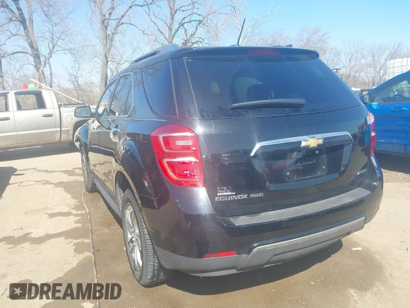 2017 Chevrolet Equinox Premier with VIN 2GNFLGEK1H6225994, listed as a IAAI auction lot 41763610 with 102,839 mi miles. Bid and sale history available at carsss.com. Image 3.