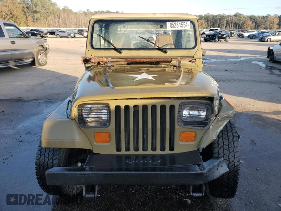 1995 Jeep Wrangler S with VIN 1J4FY19P8SP243343, listed as a Copart auction lot 85281554 with 144,004 mi miles and Salvage Title. Bid and sale history available at carsss.com. Image 5.