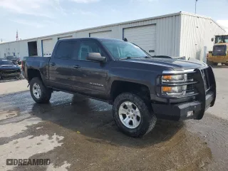 2015 Chevrolet Silverado 1500 LT with VIN 3GCUKRECXFG460919, listed as a Copart auction lot 51532965 with 158,025 mi miles and Salvage Title. Bid and sale history available at carsss.com. Image 4.