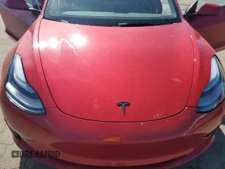 2023 Tesla Model 3 with VIN 5YJ3E1EAXPF598079, listed as a Copart auction lot 55199405 with Not provided miles and Salvage title. Bid and sale history available at DreamBid. Image 11.