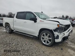 2021 Chevrolet Silverado 1500 RST with VIN 1GCUYEET3MZ437972, listed as a Copart auction lot 82856774 with 64,978 mi miles and Salvage Title. Bid and sale history available at carsss.com. Image 4.