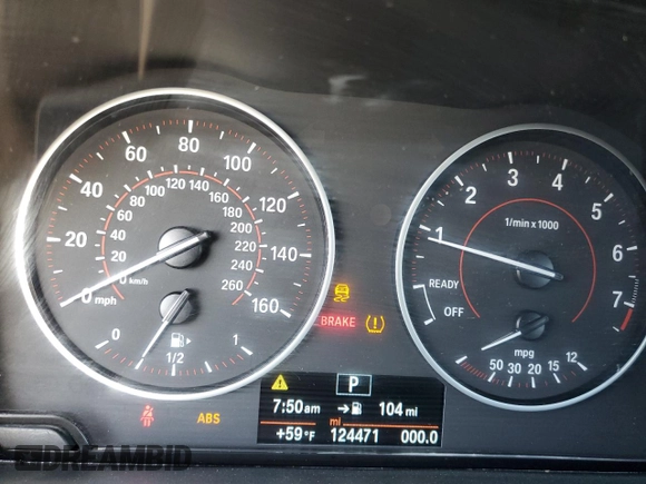 2016 BMW 2 Series 228i with VIN WBA1K9C59GV321555, listed as a Copart auction lot 49504985 with 124,471 mi miles and Salvage Title. Bid and sale history available at carsss.com. Image 9.