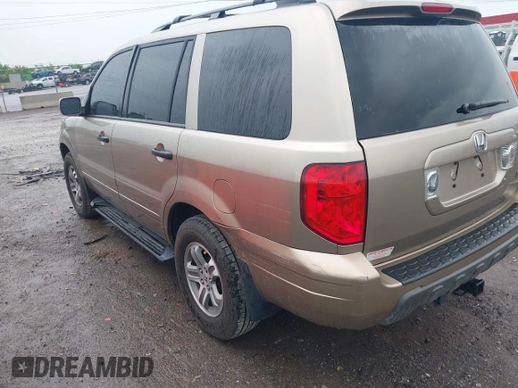 2005 Honda Pilot EX-L with VIN 5FNYF18515B019382, listed as a IAAI auction lot 42072611 with 110,009 mi miles. Bid and sale history available at carsss.com. Image 3.