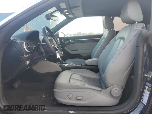 2017 Audi A3 2.0T Premium Plus with VIN WAUY8LFF6H1071831, listed as a Copart auction lot 75621344 with 21,370 mi miles and Salvage Title. Bid and sale history available at carsss.com. Image 7.