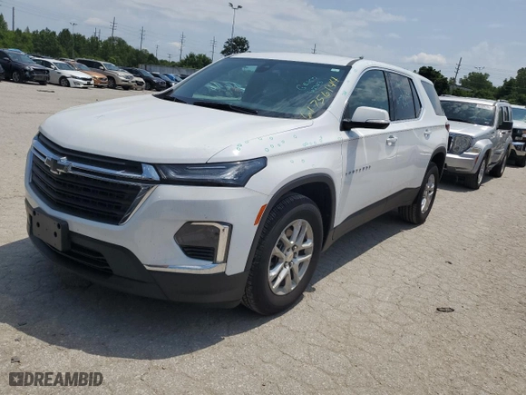 2024 Chevrolet Traverse Limited LS with VIN 1GNETTKW6RJ139662, listed as a Copart auction lot 61756144 with 3,997 mi miles and Salvage Title. Bid and sale history available at carsss.com. Image 1.