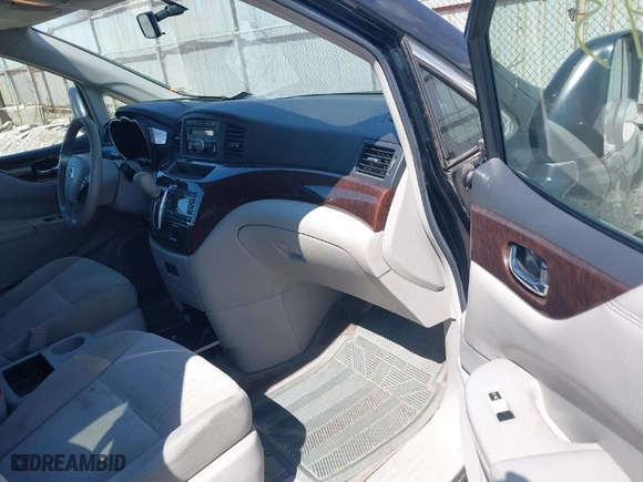 2012 Nissan Quest SL with VIN JN8AE2KP2C9036160, listed as a IAAI auction lot 41909043 with 172,000 mi miles. Bid and sale history available at carsss.com. Image 5.
