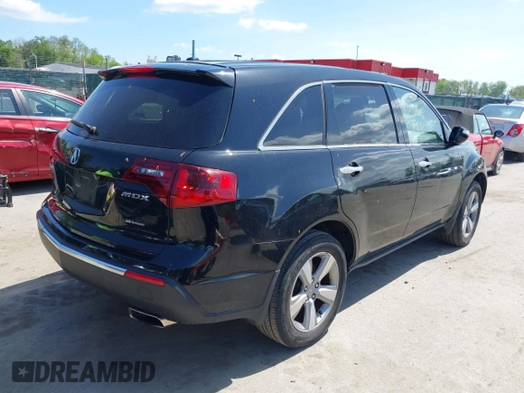 2012 Acura MDX Tech Pkg with VIN 2HNYD2H33CH549493, listed as a IAAI auction lot 42165705 with 140,315 mi miles. Bid and sale history available at carsss.com. Image 4.